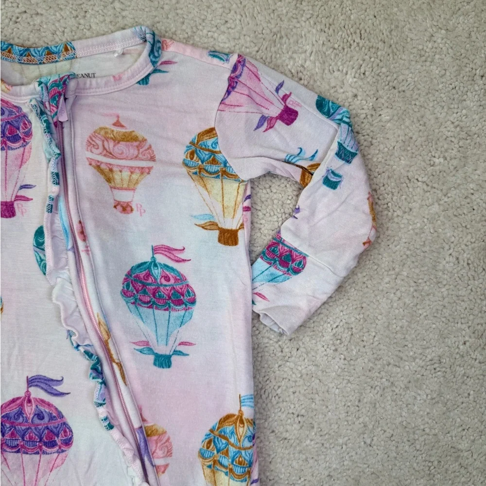 Posh Peanut “Gemma” Footie Ruffled Zippered Pajama - Picture 2 of 11